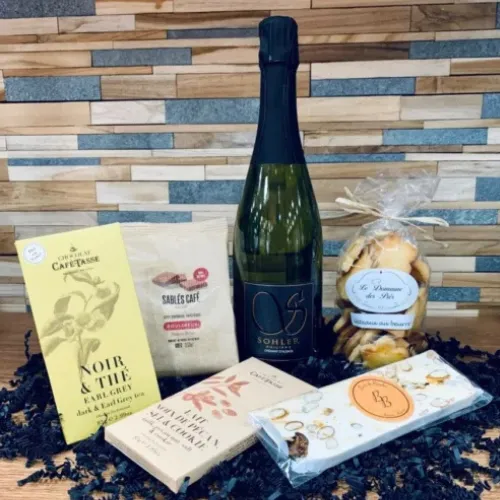 Crémant, sablés Café-Tasse et sachet gourmand de L'Épicerie Épicurienne